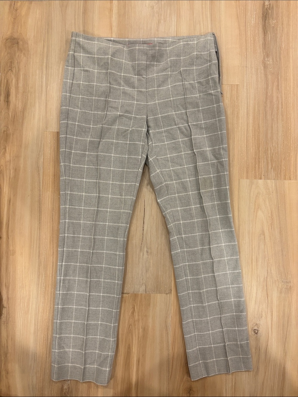 Anthropology Women's Gray Windowpane Dress Pants
